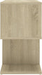 vidaXL - Nachtkastjes - 2 - st - 50x30x51,5 - cm - bewerkt - hout - sonoma - eikenkleur