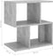 vidaXL - Nachtkastjes - 2 - st - 50x30x51,5 - cm - bewerkt - hout - betongrijs