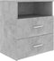 vidaXL - Nachtkastjes - 2 - st - 50x32x60 - cm - betongrijs
