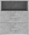 vidaXL - Nachtkastjes - 2 - st - 50x32x60 - cm - betongrijs
