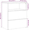 vidaXL - Nachtkastjes - 2 - st - 50x32x60 - cm - bewerkt - hout - oud - houtkleurig