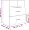 vidaXL - Nachtkastjes - 2 - st - 50x32x60 - cm - gerookt - eikenkleurig