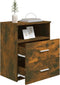 vidaXL - Nachtkastjes - 2 - st - 50x32x60 - cm - gerookt - eikenkleurig