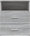 vidaXL - Nachtkastjes - 2 - st - 50x32x60 - cm - grijs - sonoma - eikenkleurig