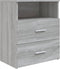 vidaXL - Nachtkastjes - 2 - st - 50x32x60 - cm - grijs - sonoma - eikenkleurig