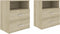 vidaXL - Nachtkastjes - 2 - st - 50x32x60 - cm - sonoma - eikenkleurig