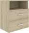 vidaXL - Nachtkastjes - 2 - st - 50x32x60 - cm - sonoma - eikenkleurig