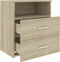 vidaXL - Nachtkastjes - 2 - st - 50x32x60 - cm - sonoma - eikenkleurig