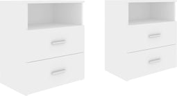 vidaXL - Nachtkastjes - 2 - st - 50x32x60 - cm - wit