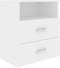 vidaXL - Nachtkastjes - 2 - st - 50x32x60 - cm - wit