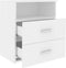 vidaXL - Nachtkastjes - 2 - st - 50x32x60 - cm - wit