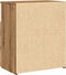 vidaXL - Nachtkastjes - 2 - st - 50x32x60cm - bewerkt - hout - artisanaal - eikenkleur