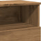 vidaXL - Nachtkastjes - 2 - st - 50x32x60cm - bewerkt - hout - artisanaal - eikenkleur