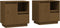 vidaXL - Nachtkastjes - 2 - st - 50x34x50 - cm - massief - grenenhout - honingbruin
