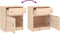 vidaXL - Nachtkastjes - 2 - st - 50x34x50 - cm - massief - grenenhout