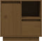 vidaXL - Nachtkastjes - 2 - st - 50x34x50 - cm - massief - grenenhout - honingbruin