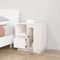 vidaXL - Nachtkastjes - 2 - st - 50x34x50 - cm - massief - grenenhout - wit