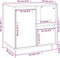 vidaXL - Nachtkastjes - 2 - st - 50x34x50 - cm - massief - grenenhout - grijs
