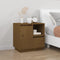 vidaXL - Nachtkastjes - 2 - st - 50x34x50 - cm - massief - grenenhout - honingbruin