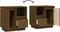 vidaXL - Nachtkastjes - 2 - st - 50x34x50 - cm - massief - grenenhout - honingbruin
