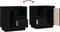 vidaXL - Nachtkastjes - 2 - st - 50x34x50 - cm - massief - grenenhout - zwart