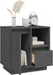 vidaXL - Nachtkastjes - 2 - st - 50x34x50 - cm - massief - grenenhout - grijs