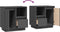 vidaXL - Nachtkastjes - 2 - st - 50x34x50 - cm - massief - grenenhout - grijs