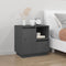 vidaXL - Nachtkastjes - 2 - st - 50x34x50 - cm - massief - grenenhout - grijs