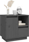 vidaXL - Nachtkastjes - 2 - st - 50x34x50 - cm - massief - grenenhout - grijs