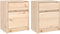 vidaXL - Nachtkastjes - 2 - st - 50x34x50 - cm - massief - grenenhout