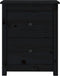 vidaXL - Nachtkastjes - 2 - st - 50x35x61,5 - cm - massief - grenenhout - zwart