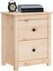 vidaXL - Nachtkastjes - 2 - st - 50x35x61,5 - cm - massief - grenenhout