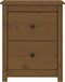 vidaXL - Nachtkastjes - 2 - st - 50x35x61,5 - cm - massief - grenenhout - honingbruin