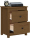 vidaXL - Nachtkastjes - 2 - st - 50x35x61,5 - cm - massief - grenenhout - honingbruin