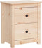 vidaXL - Nachtkastjes - 2 - st - 50x35x61,5 - cm - massief - grenenhout