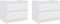 vidaXL - Nachtkastjes - 2 - st - 50x39x43,5 - cm - bewerkt - hout - wit