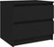 vidaXL - Nachtkastjes - 2 - st - 50x39x43,5 - cm - bewerkt - hout - zwart