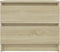 vidaXL - Nachtkastjes - 2 - st - 50x39x43,5 - cm - bewerkt - hout - sonoma - eikenkleur
