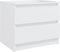 vidaXL - Nachtkastjes - 2 - st - 50x39x43,5 - cm - bewerkt - hout - wit