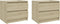 vidaXL - Nachtkastjes - 2 - st - 50x39x43,5 - cm - bewerkt - hout - sonoma - eikenkleur