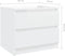 vidaXL - Nachtkastjes - 2 - st - 50x39x43,5 - cm - bewerkt - hout - hoogglans - wit