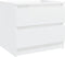 vidaXL - Nachtkastjes - 2 - st - 50x39x43,5 - cm - bewerkt - hout - hoogglans - wit