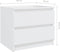 vidaXL - Nachtkastjes - 2 - st - 50x39x43,5 - cm - bewerkt - hout - wit