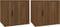 vidaXL - Nachtkastjes - 2 - st - 50x39x47 - cm - bruin - eikenkleur