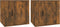 vidaXL - Nachtkastjes - 2 - st - 50x39x47 - cm - gerookt - eikenkleurig