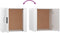 vidaXL - Nachtkastjes - 2 - st - 50x39x47 - cm - hoogglans - wit