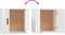 vidaXL - Nachtkastjes - 2 - st - 50x39x47 - cm - wit