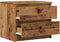 vidaXL - Nachtkastjes - 2 - st - 50x40x43.5 - cm - bewerkt - hout - oud - houtkleurig