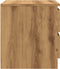 vidaXL - Nachtkastjes - 2 - st - 50x40x43.5 - cm - bewerkt - hout - artisanaal - eiken