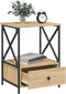 vidaXL - Nachtkastjes - 2 - st - 50x41x65 - cm - bewerkt - hout - sonoma - eikenkleurig